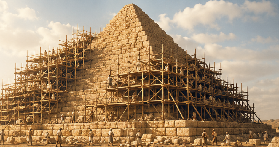 A História dos Andaimes: Das Pirâmides do Egito às Grandes Obras da Engenharia Moderna